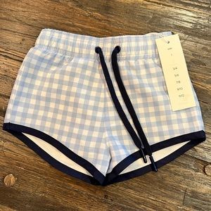 Minnow Swim Oasis Blue Gingham Boardies